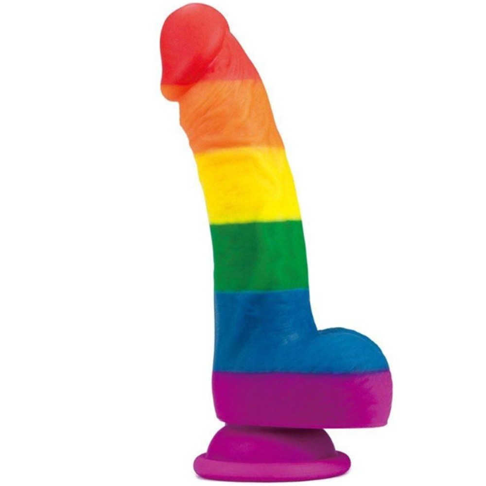 Lovetoy Prider Dildo 20 cm Renkli Soft Doku Realistik Penis LV410027