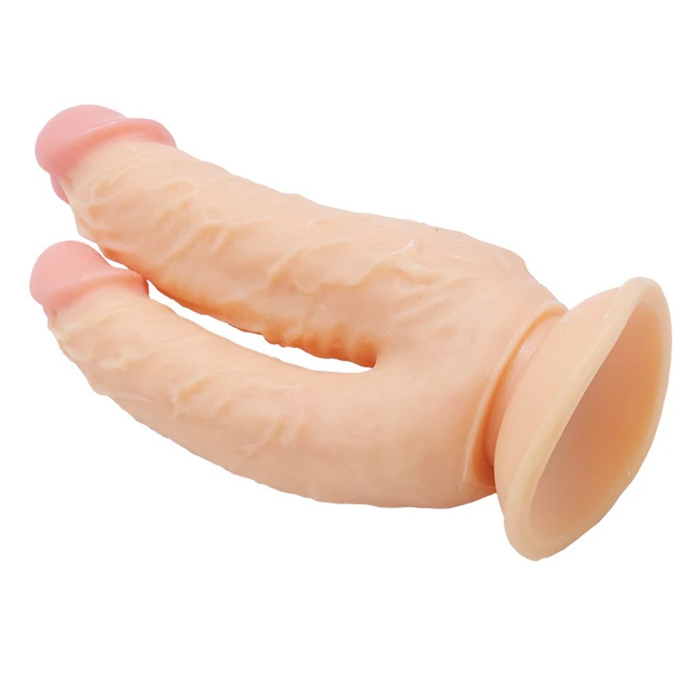 bAŞKa Dildo Series Lifelike G-Spot Anal ve Vajinal Çift Taraflı Realistik Penis