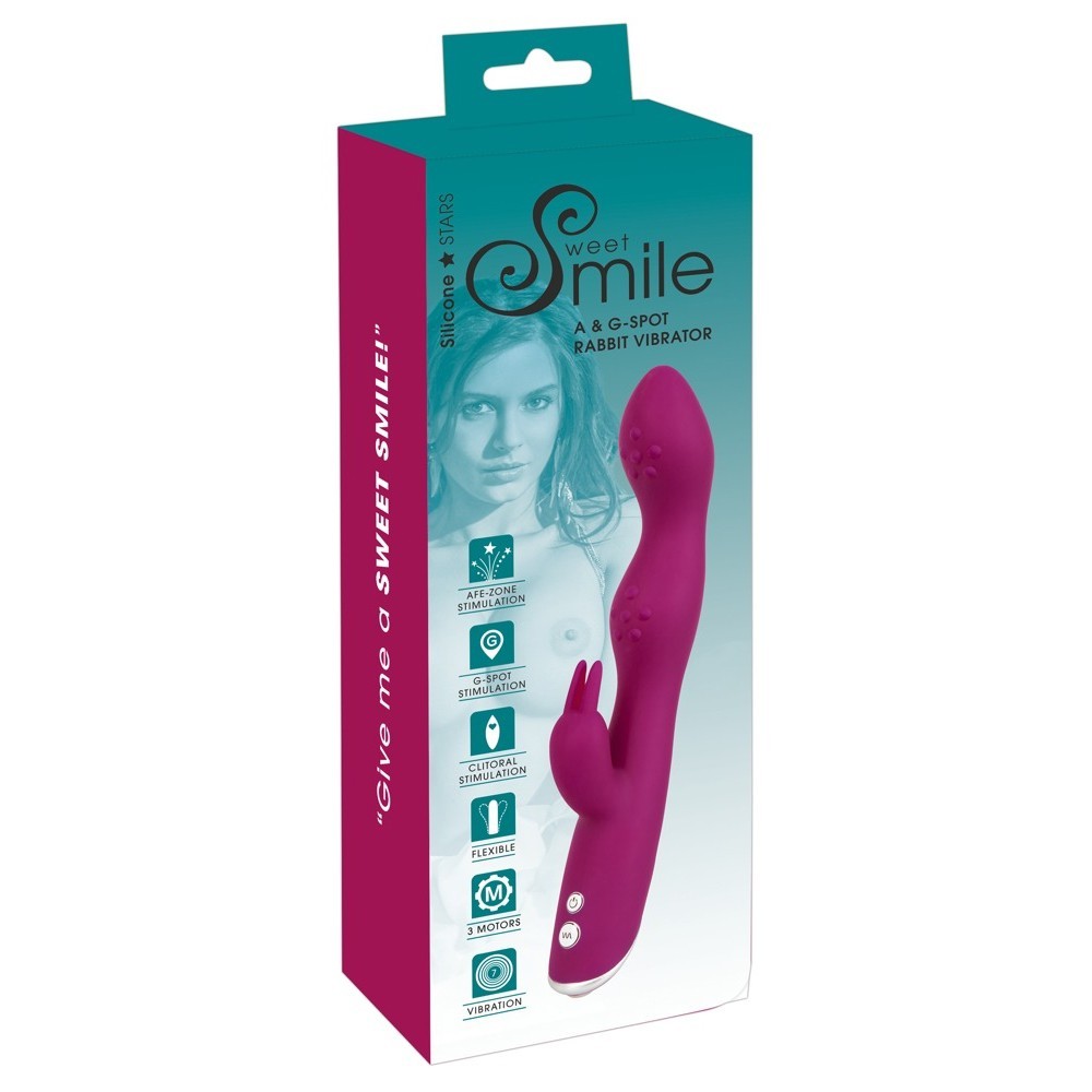 Sweet Smile A & G-Spot 3 Motor Double Rabbit Vibrator