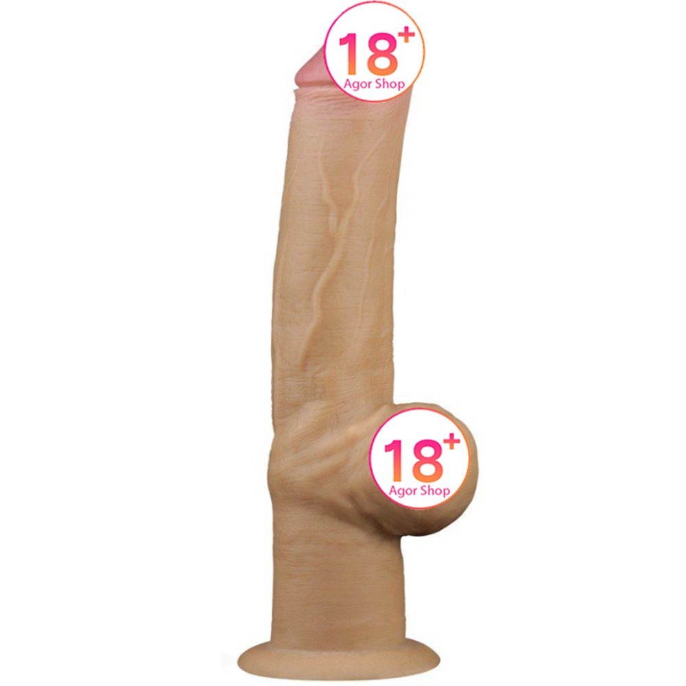 Lovetoy Handle Cock 12'' Çift Katmanlı Büyük Realistik Penis LV411033