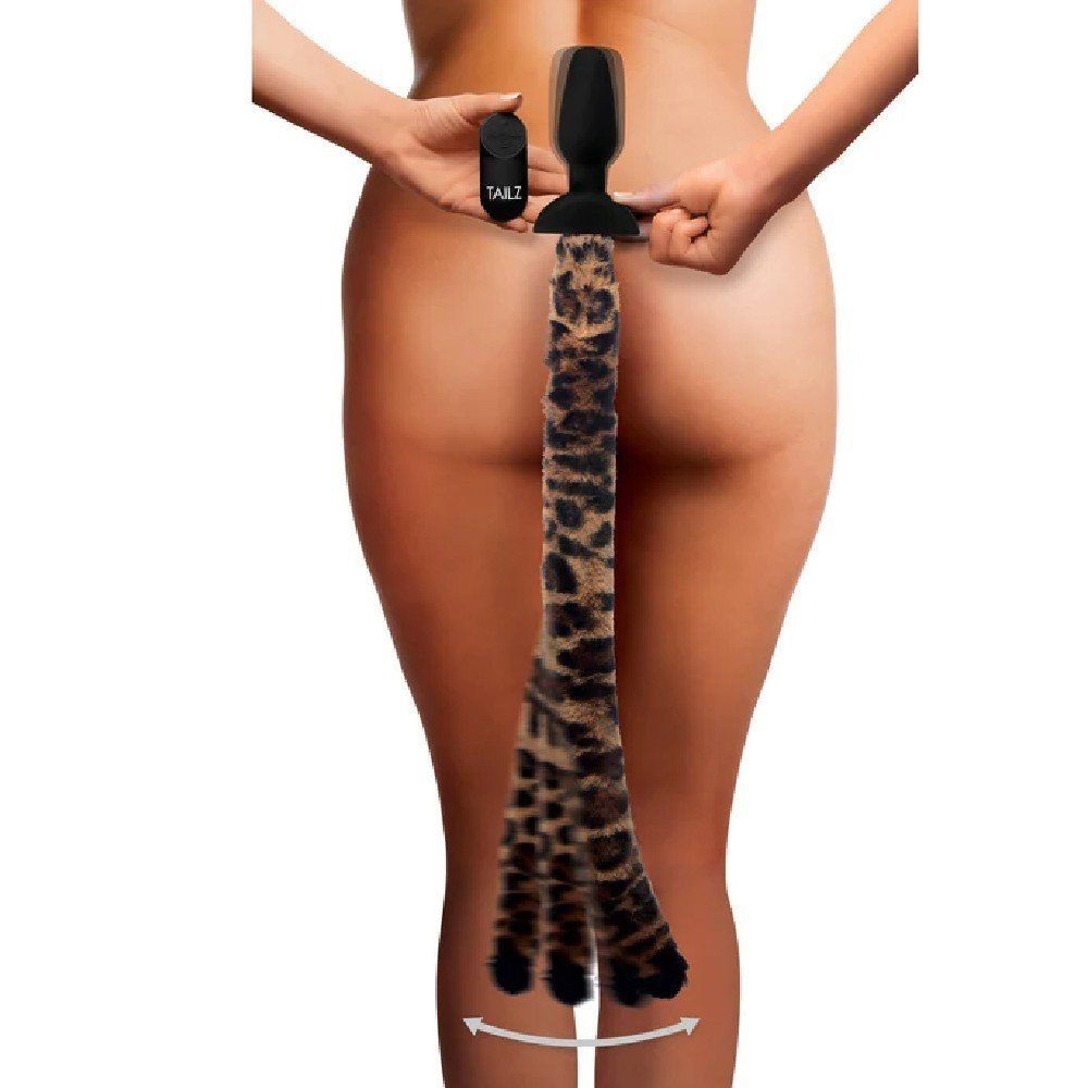 Xr Waggerz Moving And Vibrating Leopard Kuyruklu Anal Plug