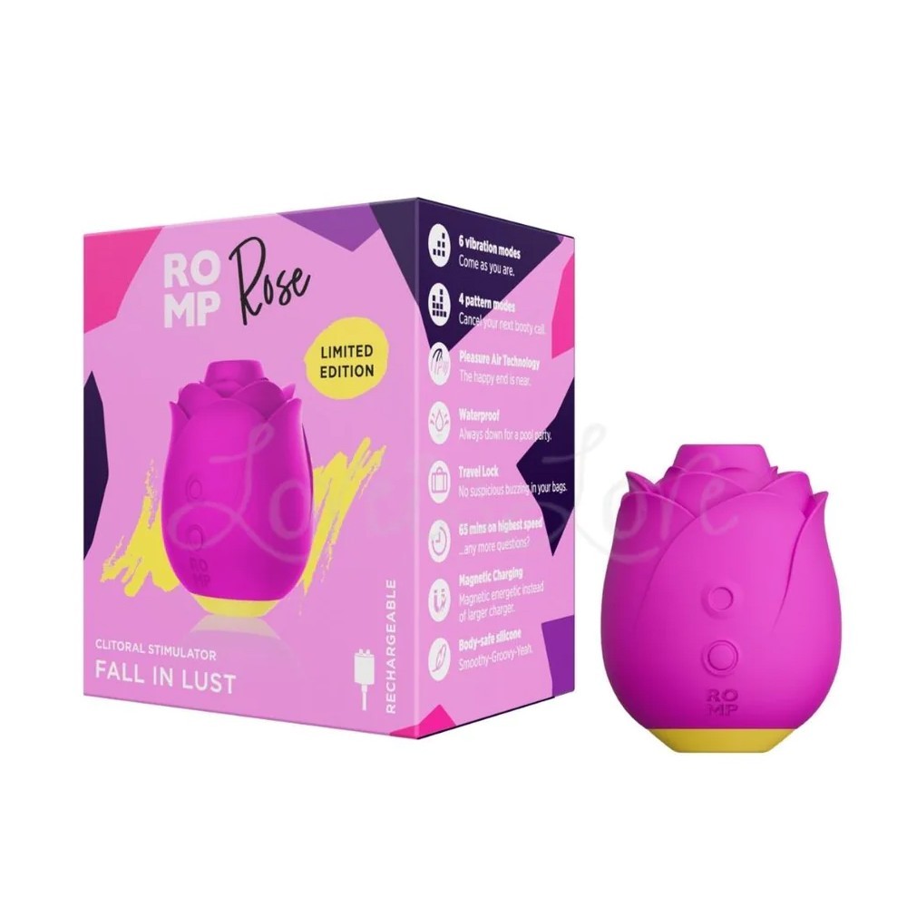 Romp Rose Rechargeable Clitoral Stimulator Emiş Güçlü Vibratör