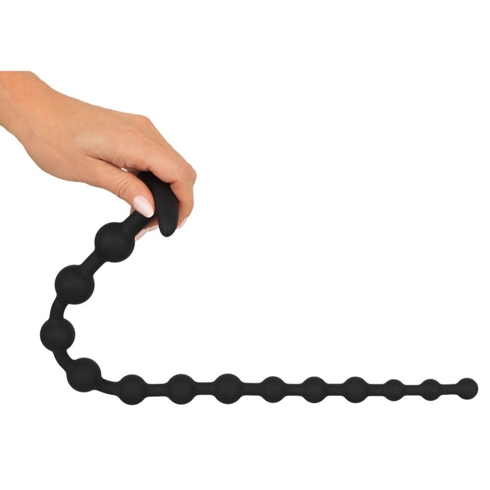 Black Velvets Anal Beads 50 Cm Silikon Alıştırıcı Anal Boncuk