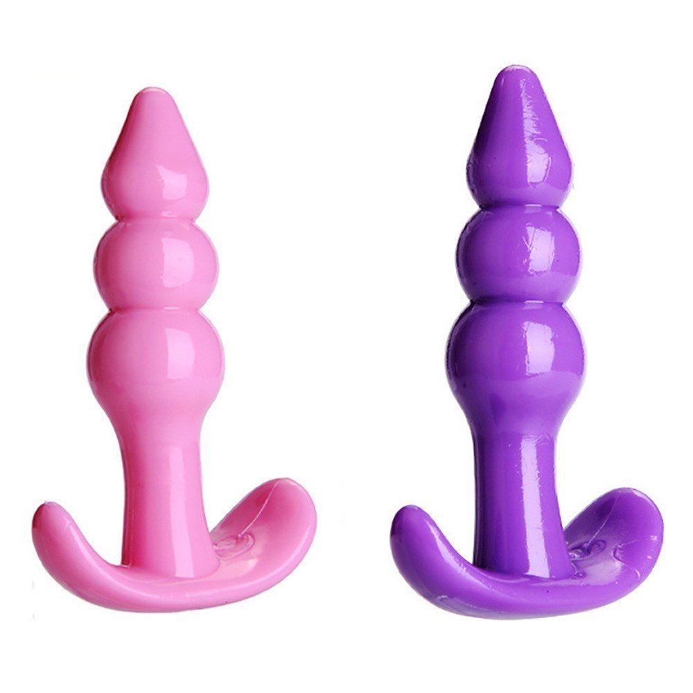 bAŞKa Ribbled Anal Play Silicone Jelly Butt Plug