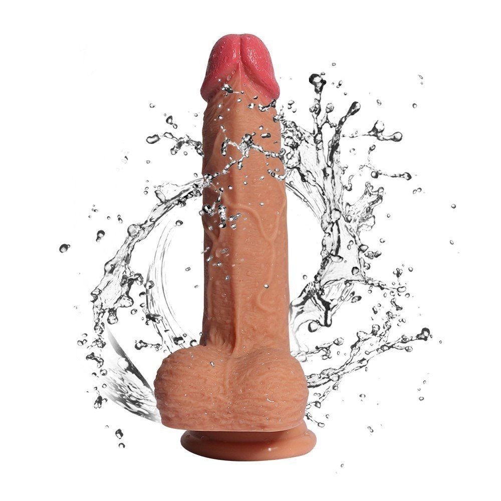 Shequ Dildo Series Little Dean Natural Çift Katmanlı Realistik Penis SQ-WBD10007
