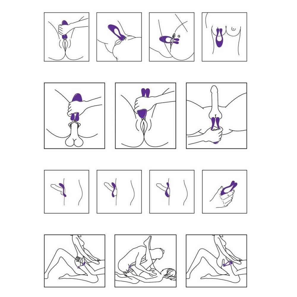 ToyJoy Icon Couples Massager Cock Ring Dual Stimulation Penis Halkası