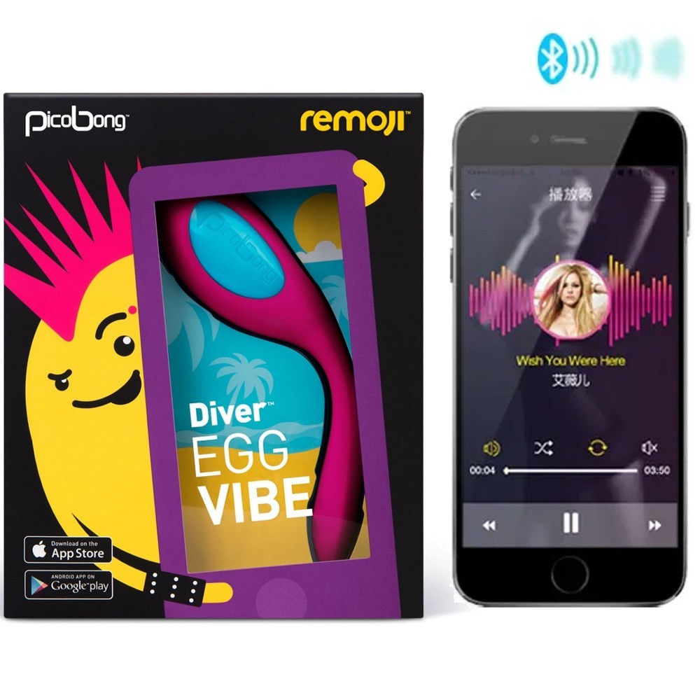 Picobong Remoji Diver Egg Vibes Telefon Kontrollü Vibratör
