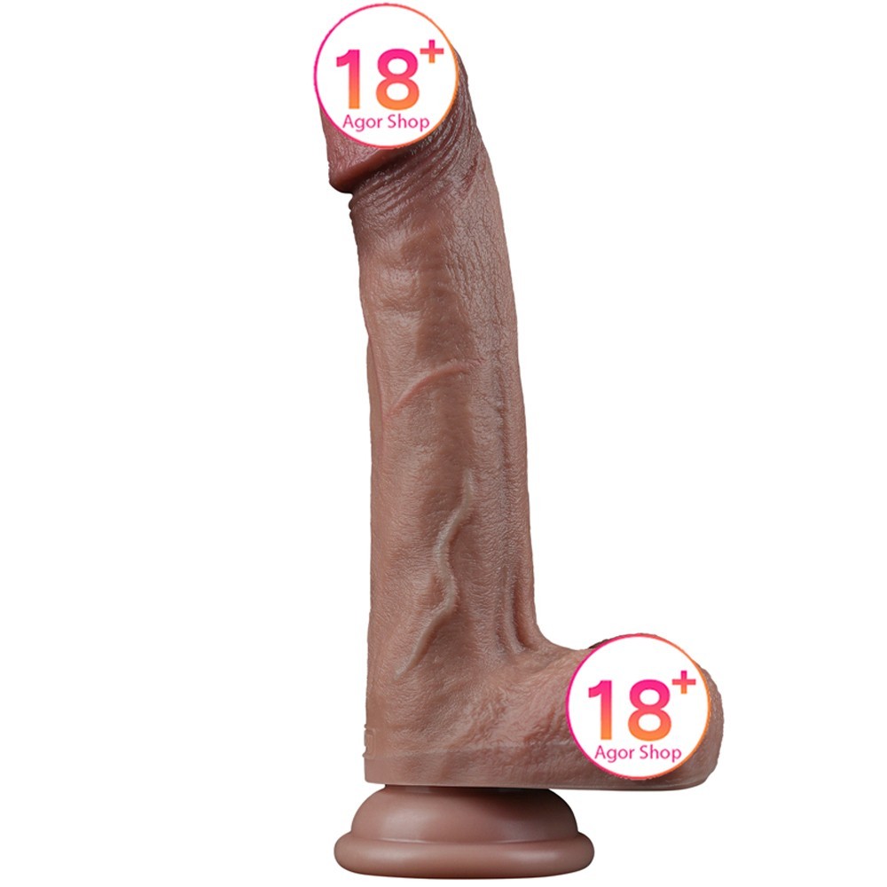 Lovetoy Nature Cock 23 cm Dual Layered Silicone Et Doku Realistik Penis LV411046