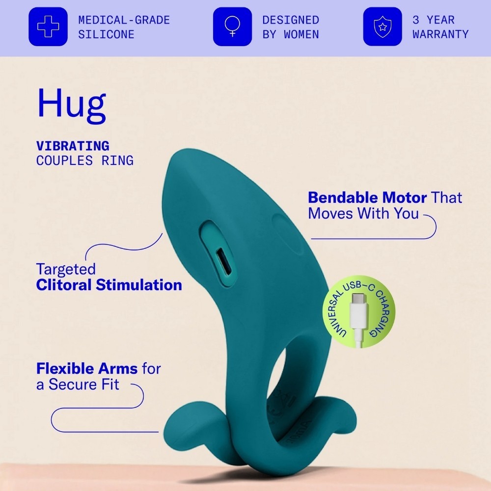 Dame Products Hug Vibrating Couples Adjustable Ring Titreşimli Penis Halkası