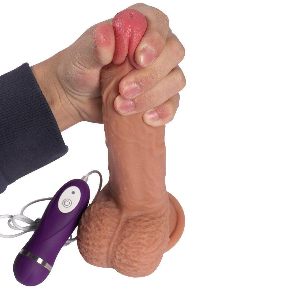 Dildo Series Dean Vibe 21 Cm 10 Mod Doğal Realistik Vibratör SQ-WBD10007-V