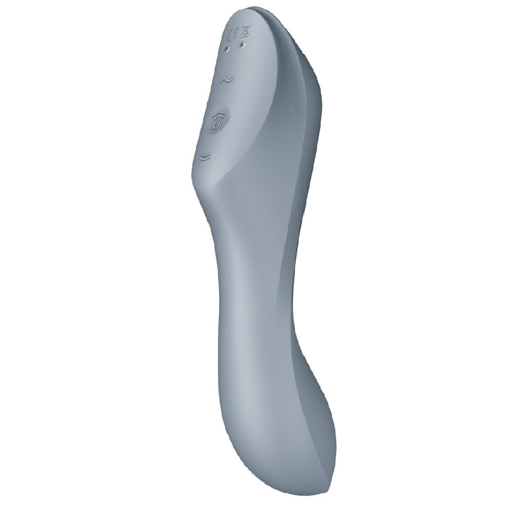 Satisfyer Curvy Trinity 3 Gray Insertable Air Pulse Emiş Güçlü Vibratör