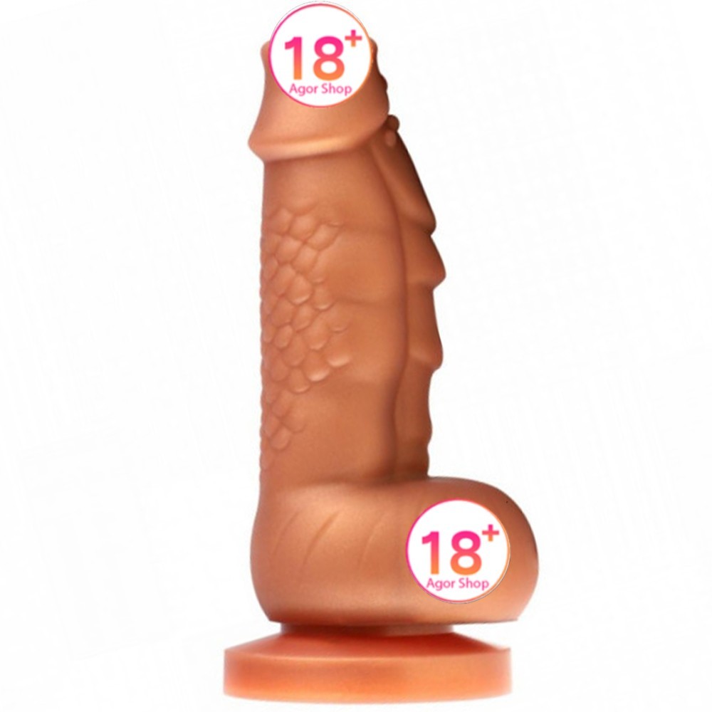 Shequ Jelly Dildo Monster 2 Squamule Realistik Penis SQ-WBD10052