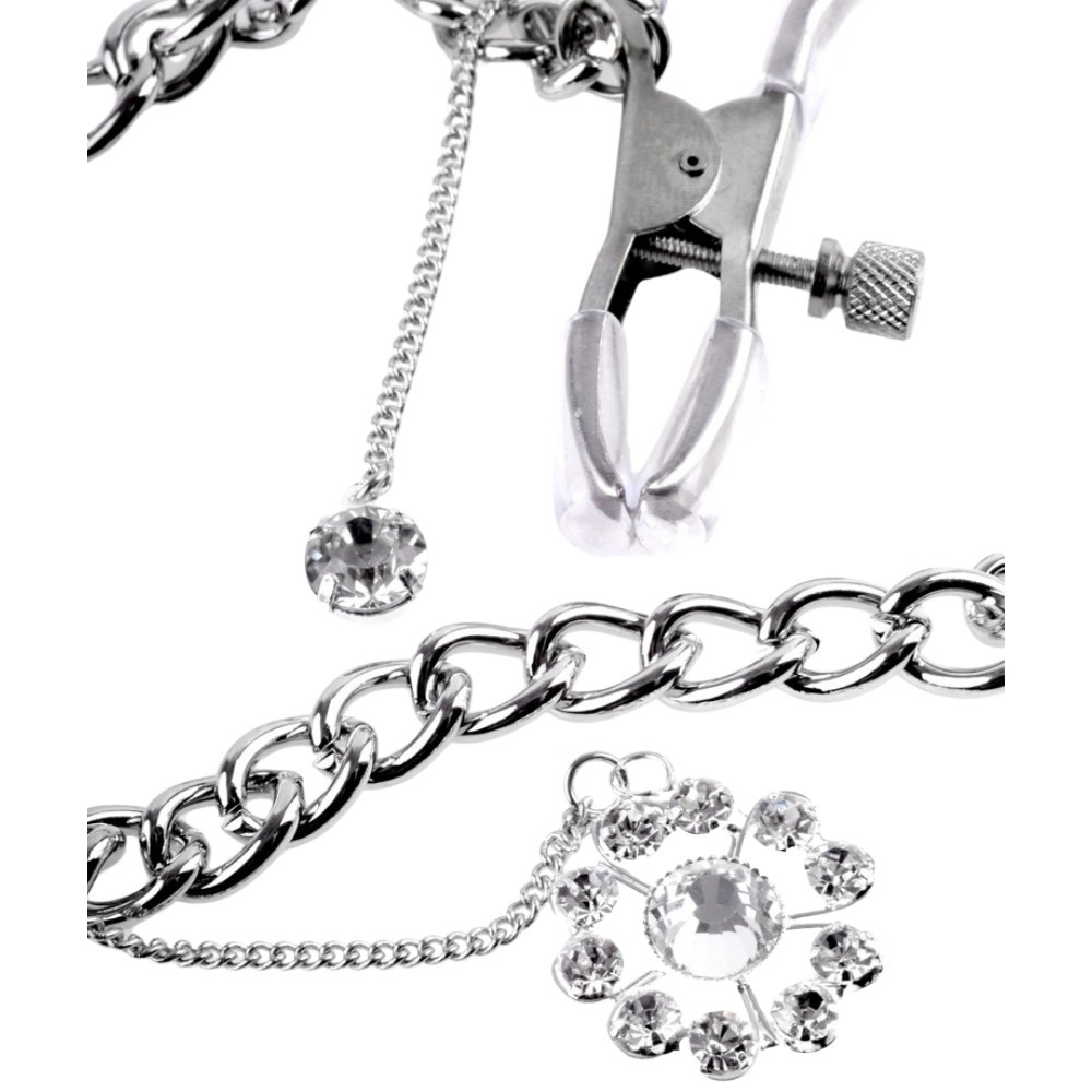 Pipedream Fetish Fantasy Series Crystal Nipple Clamps Göğüs Klipsi
