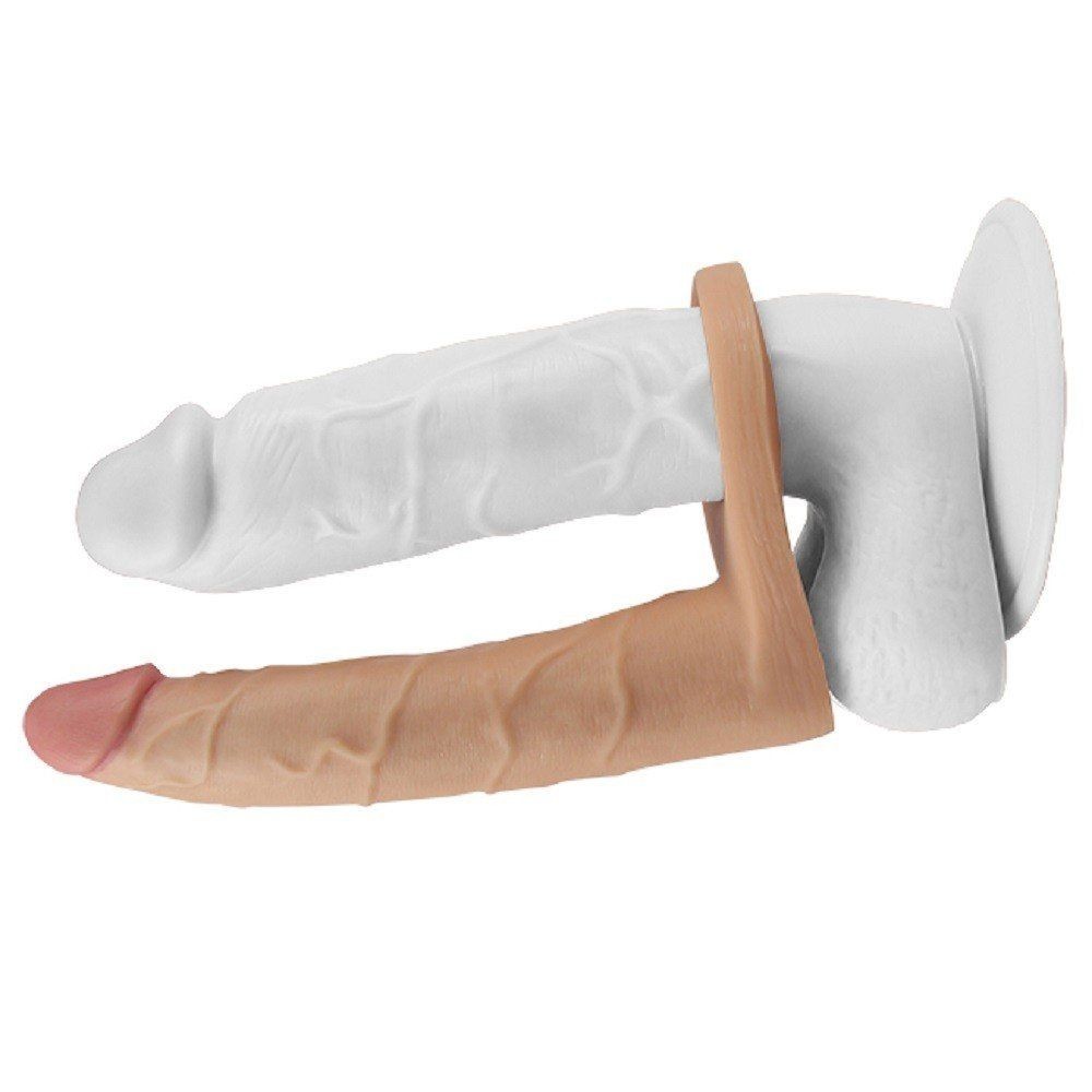Lovetoy The Ultra Soft Double 17.8 cm Titreşimli Anal Penis LV1133