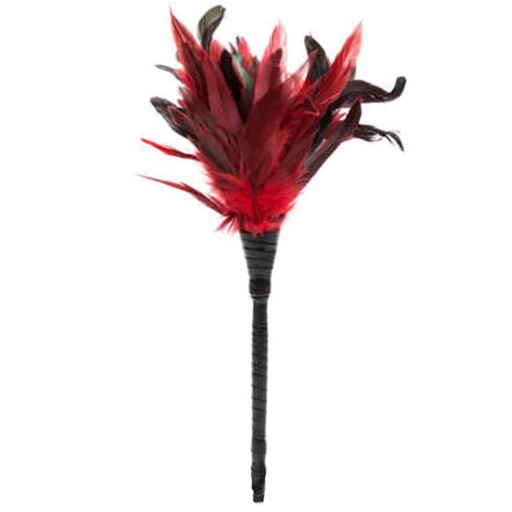 bAŞKa Fetish Fantasy Series Feather Orgasm Gıdıklayıcı Tüy-Kırmızı