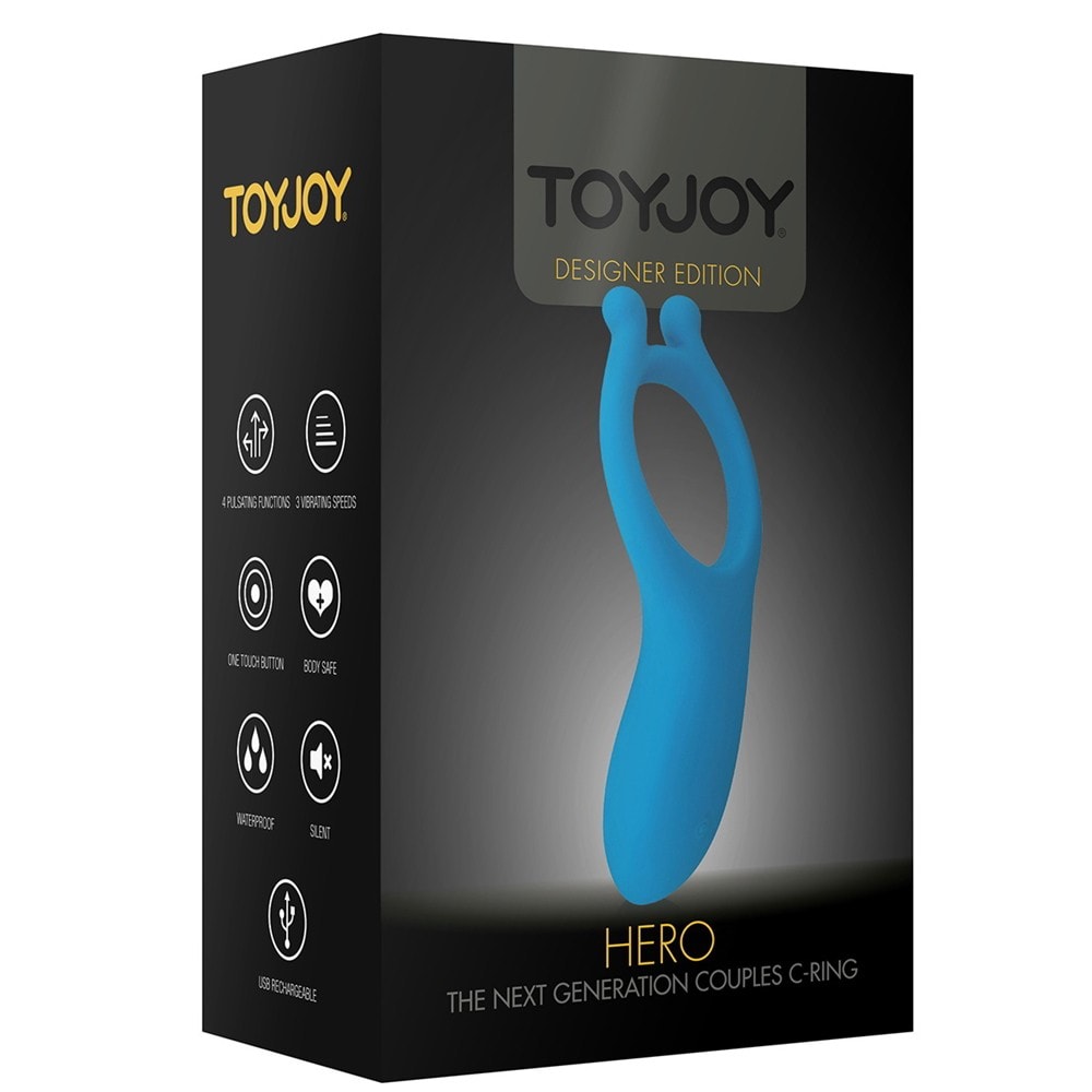 ToyJoy Hero Couples C-Ring Titreşimli Klitoral Penis Halkası