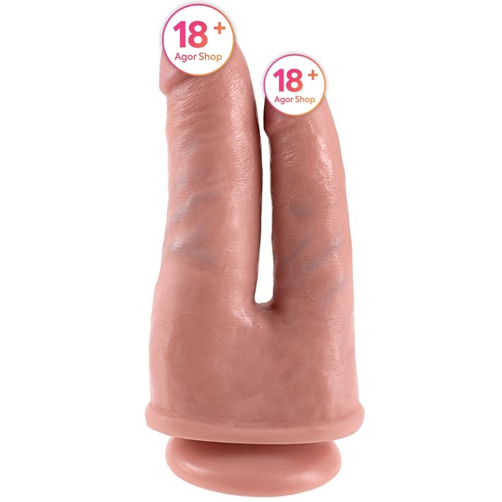 Pipedream King Cock 6 Inch Dildo Double Penetrator Çift Taraflı Realistik Penis
