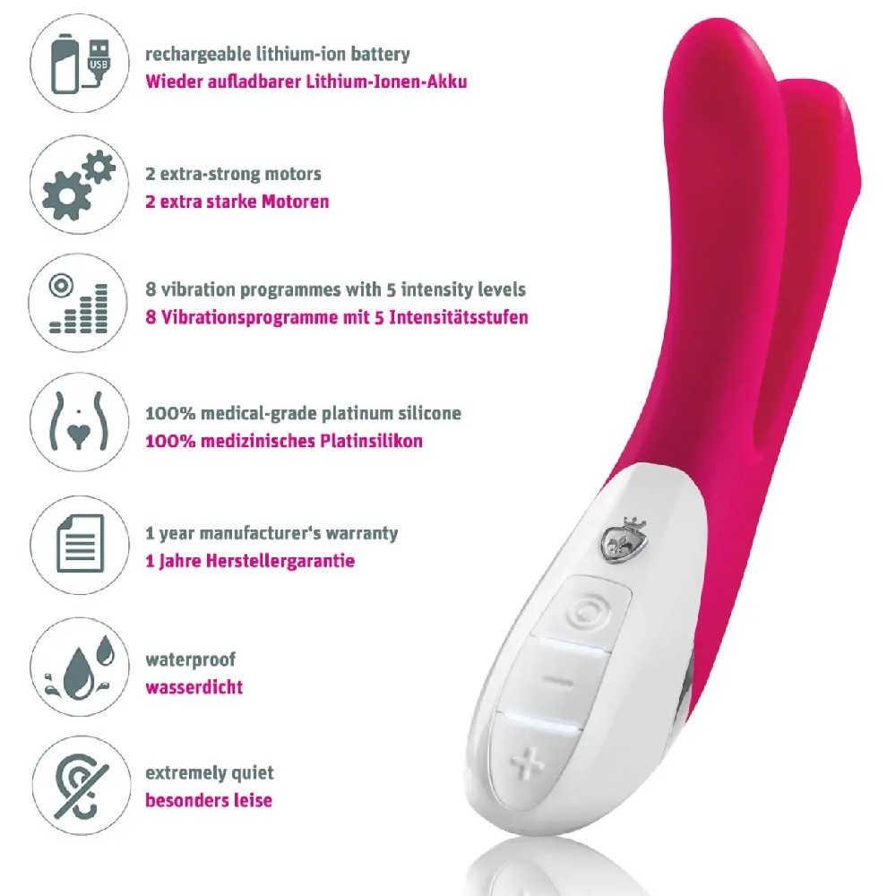 Mystim Bon Aparte Naughty Pink Çift Stimülasyon Vibrator