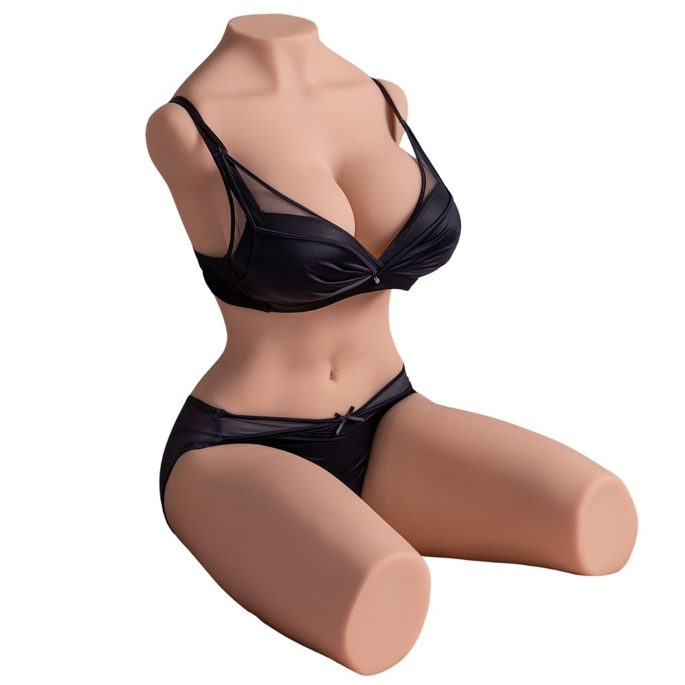 Shequ Erica Doll İtme Fonkiyon İskelet Yarım Vücut Masturbator SQ-MAT20013
