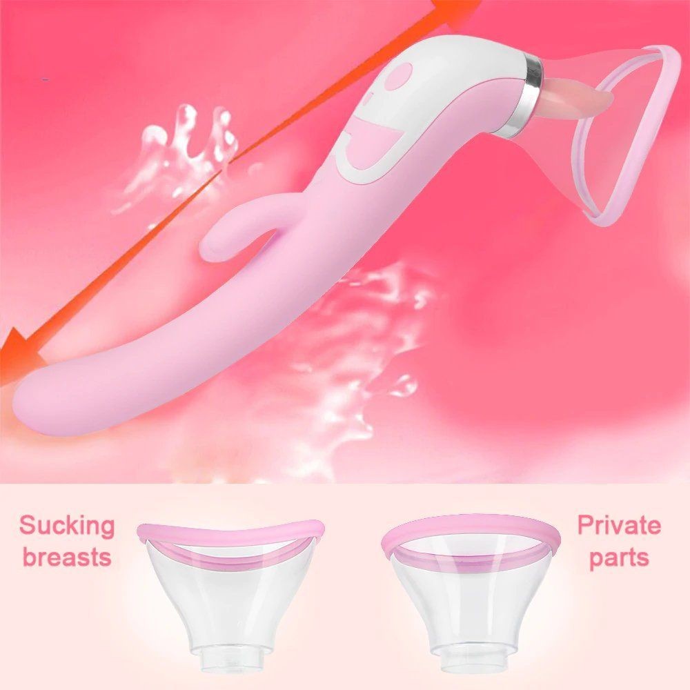 bAŞKa Sucker Licker G-Spot Çift Yönlü Isıtmalı Yalama Vibratör