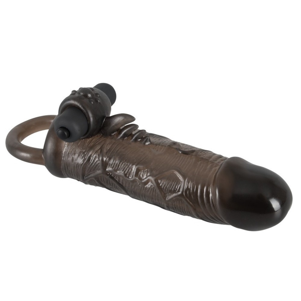 Rebel Men's Gear Extension Regular Fit Testis Geçirmeli Titreşimli Penis Kılıfı