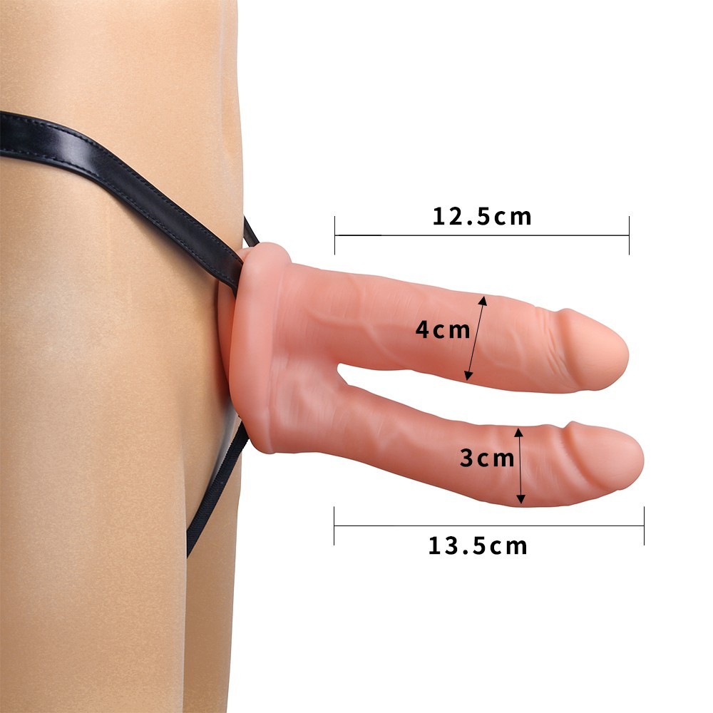 Lovetoy Unisex Hollow Strap On  Belden Bağlamalı Çift Taraflı Kemerli Penis LV3005