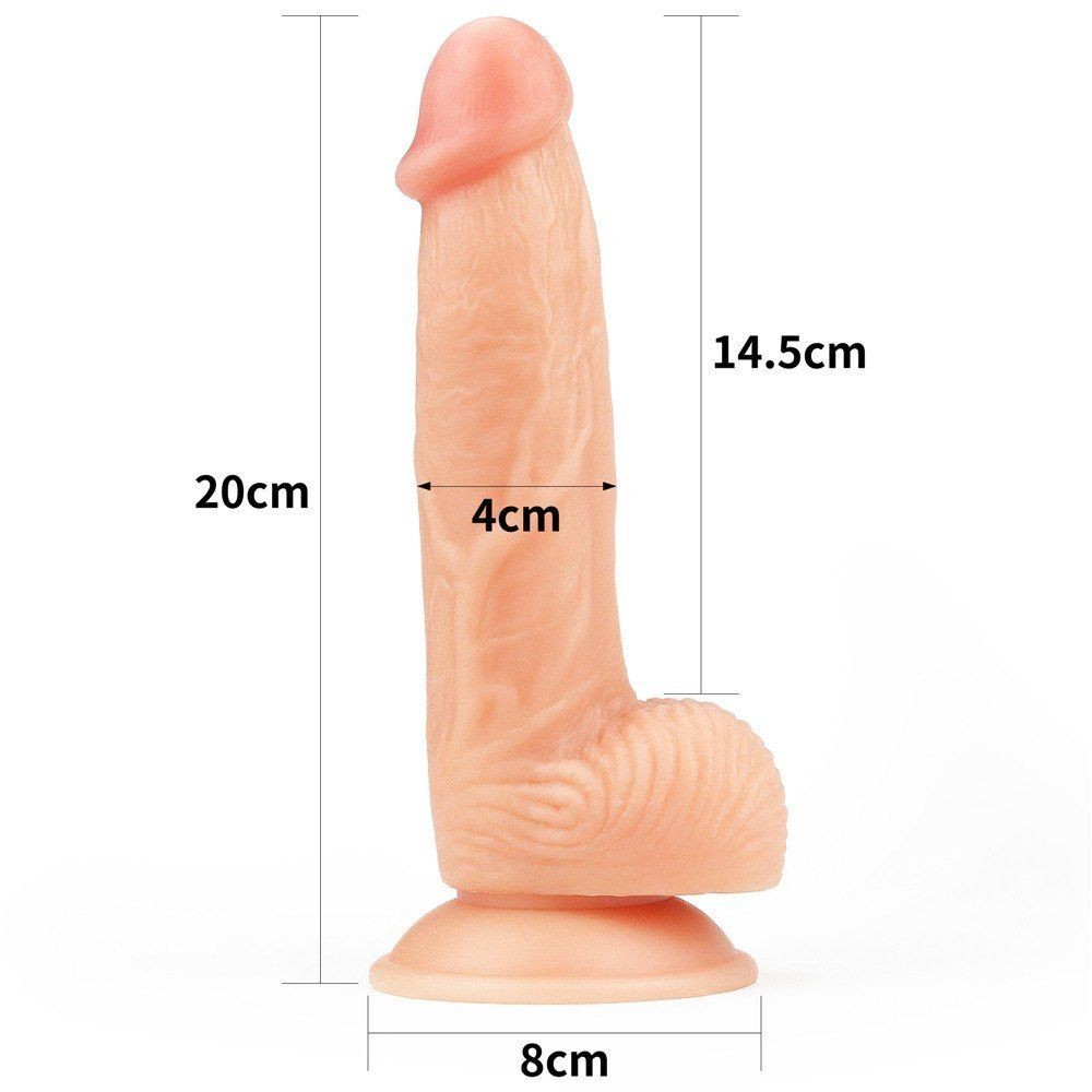 Lovetoy The Ultra Soft Dude Dildo Yumuşak Realistik Penis 20 cm LV1088