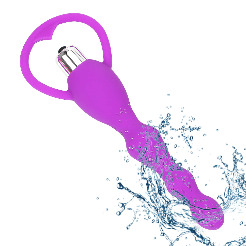 bAŞKa Anal Fantasy Beaded Tek Mod Boncuk Anal Vibratör-Purple