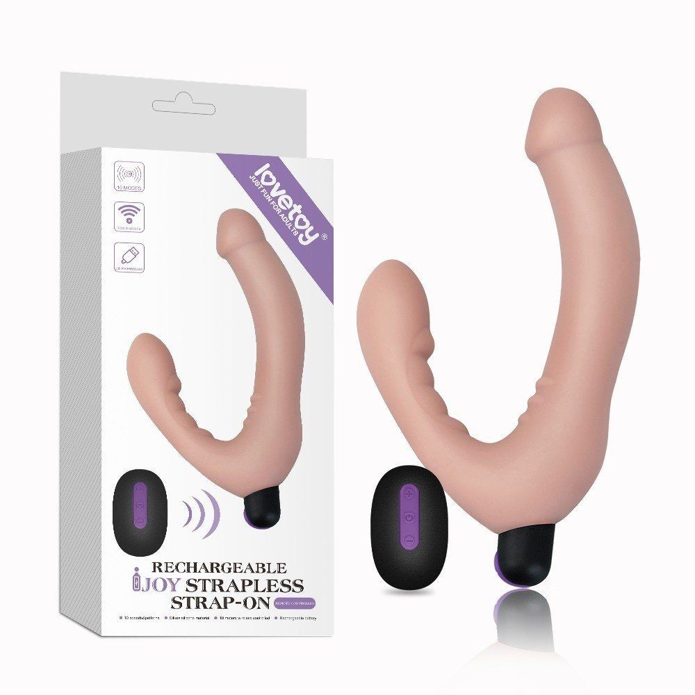 Lovetoy Rechargeable IJOY Uzaktan Kumandalı Strapless Strapon Vibratör LV430103