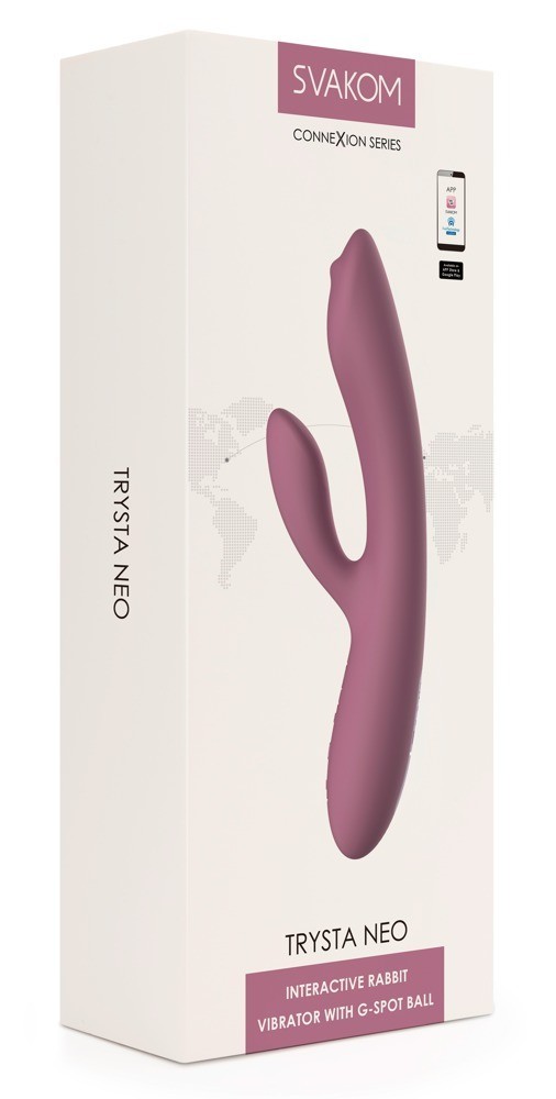 Svakom Trysta Neo App Controlled G-Spot and Clitoris Stimulator Rabbit Vibrator