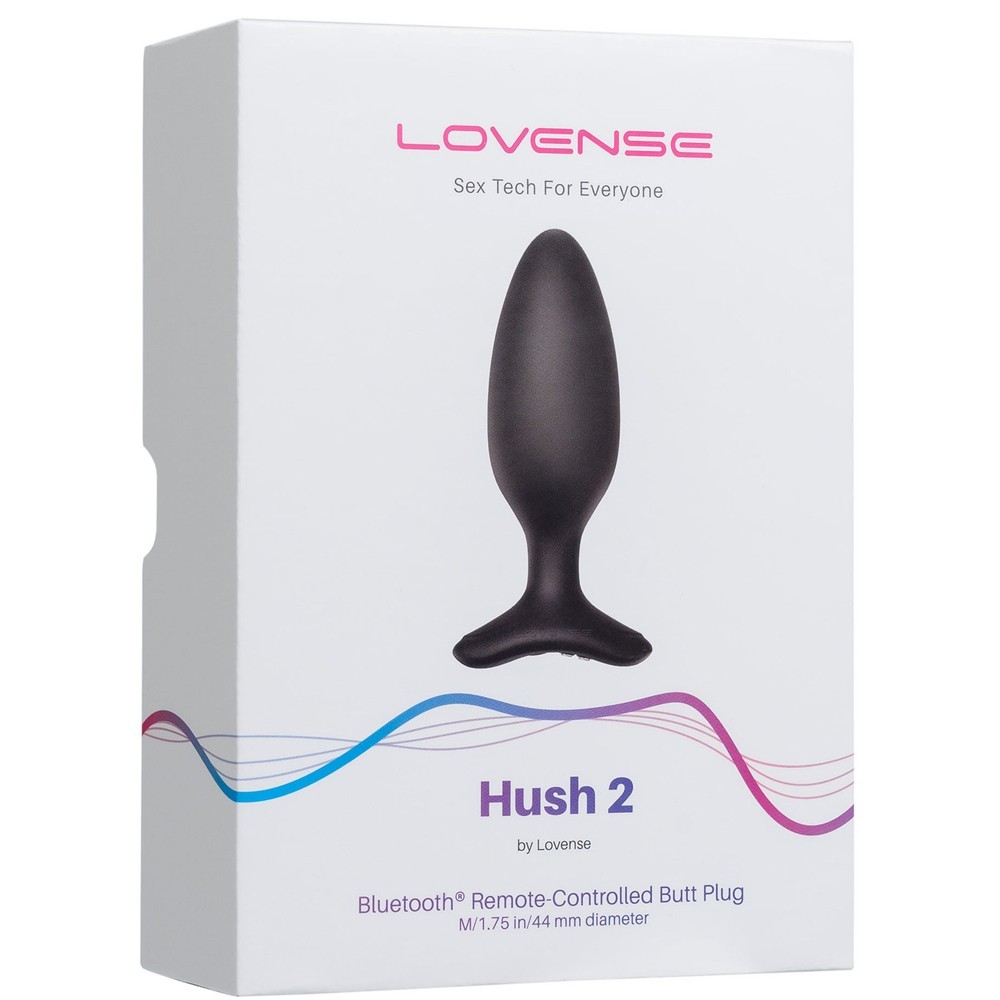 Lovense Hush 2 Medium 44 mm Telefon Kontrollü Titreşimli Anal Plug