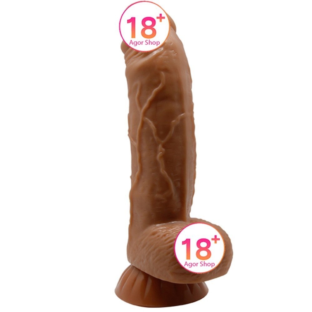 Baile Aktif Deri Özellikli Gerçek Ten Dokusu Dildo BW-008102N