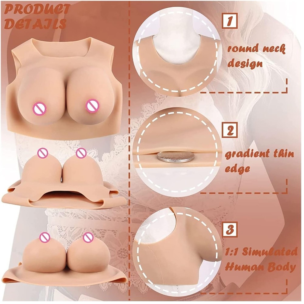 bAŞKa World Crossdresser Breast Shapes Silikon Giyilebilir Göğüs-HG08