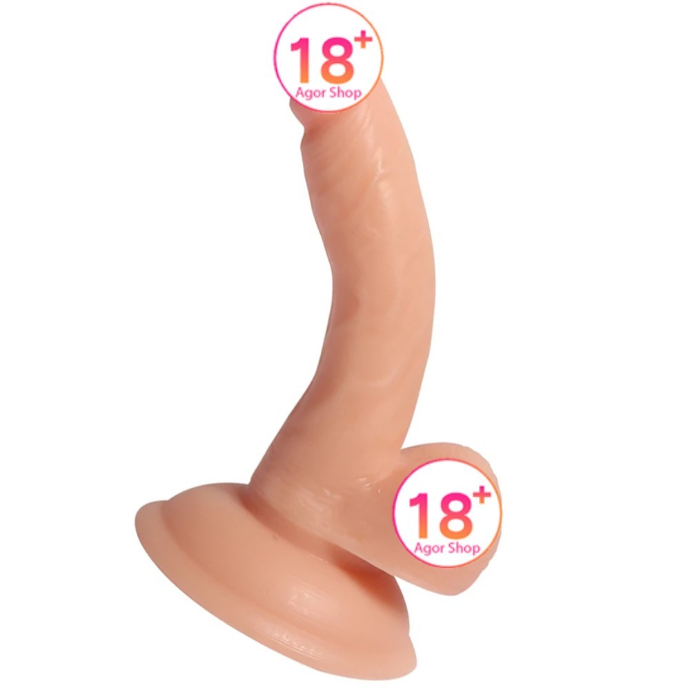 Dildo Series Anal ve Vajinal Yumuşak 13 Cm Realistik Penis