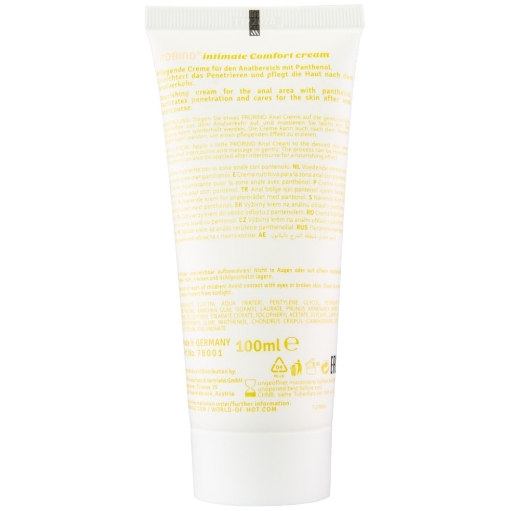 Hot Products Prorino Intimate Comfort Cream Anal Care 100 Ml Anal Krem