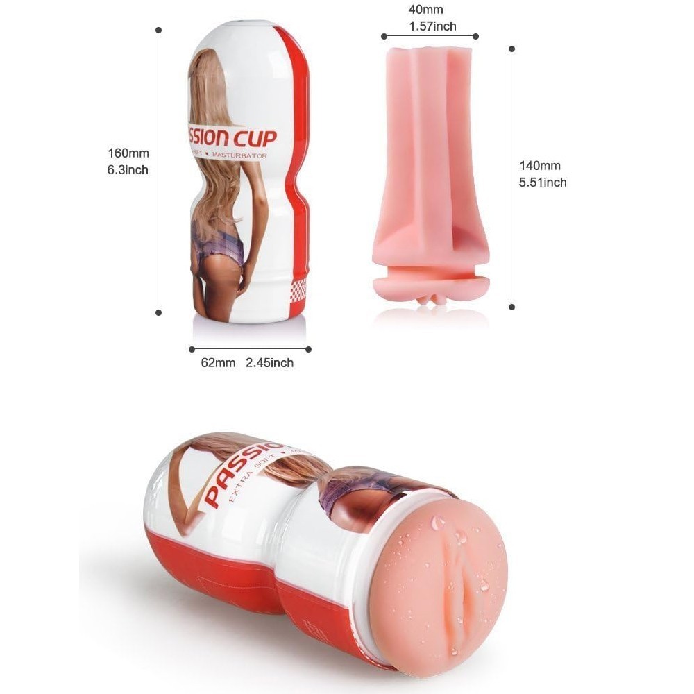 bAŞKa Passion Cup For Men Masturbation Realistik Vajina
