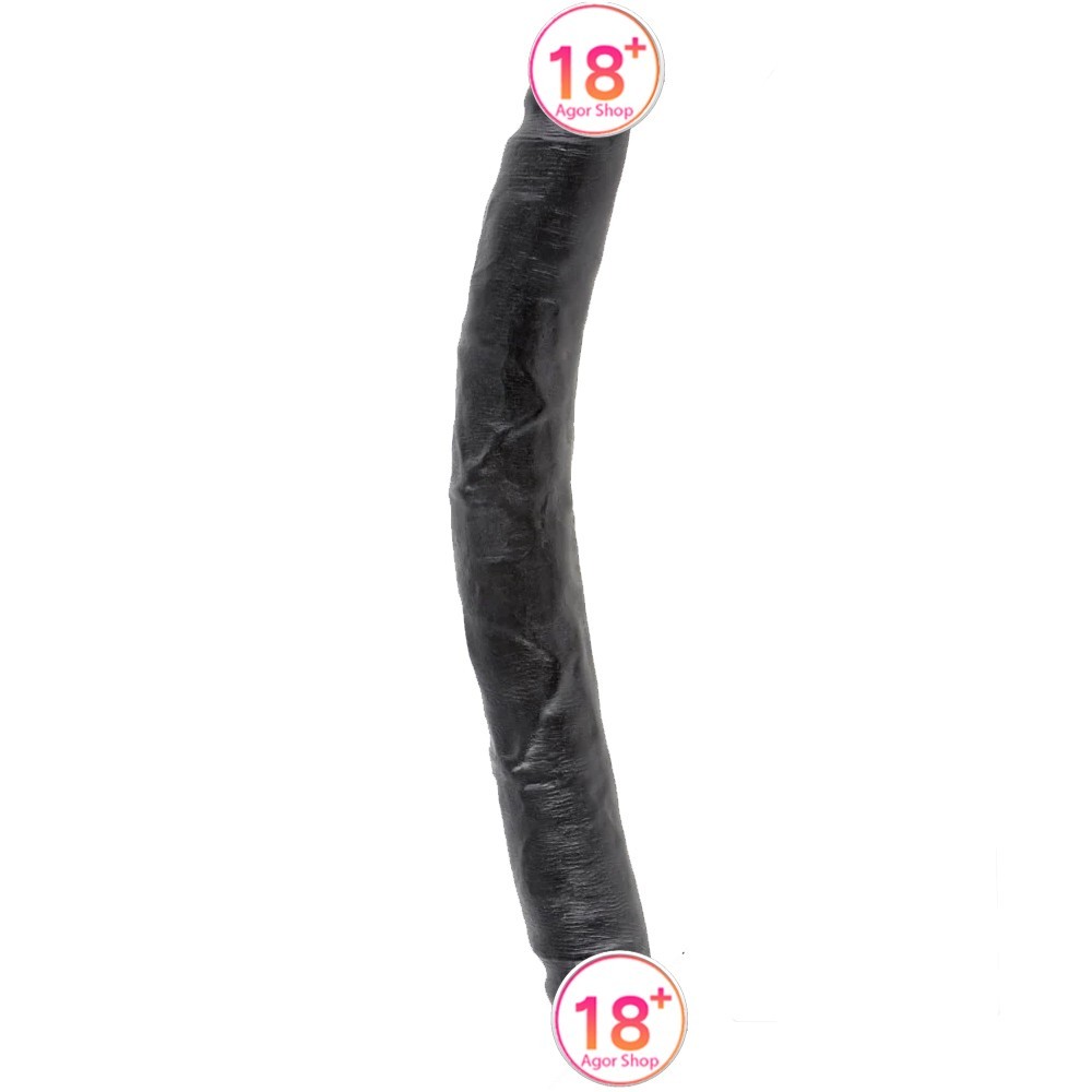 Pipedream King Cock 12'' Slim Double Dildo Black Çift Taraflı Penis