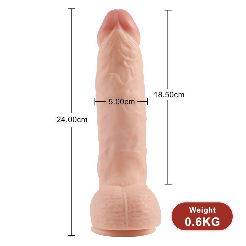 Dildo Series Spartacus 24 Cm Realistik Dev Penis XS-WBC10003