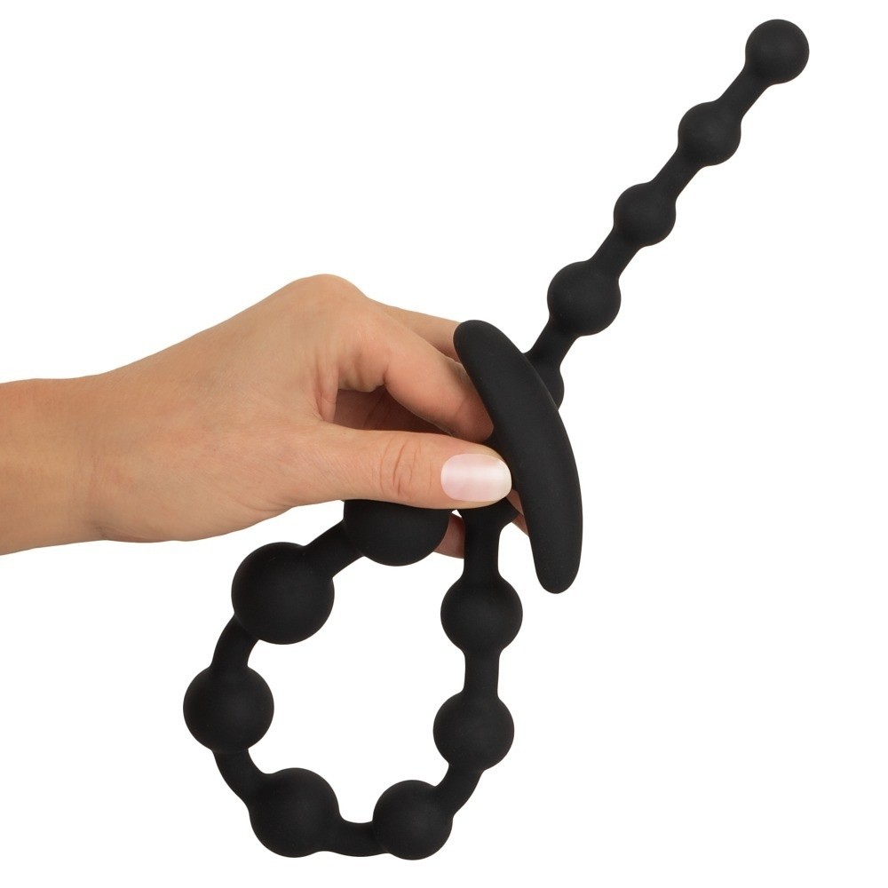 Black Velvets Anal Beads 50 Cm Silikon Alıştırıcı Anal Boncuk