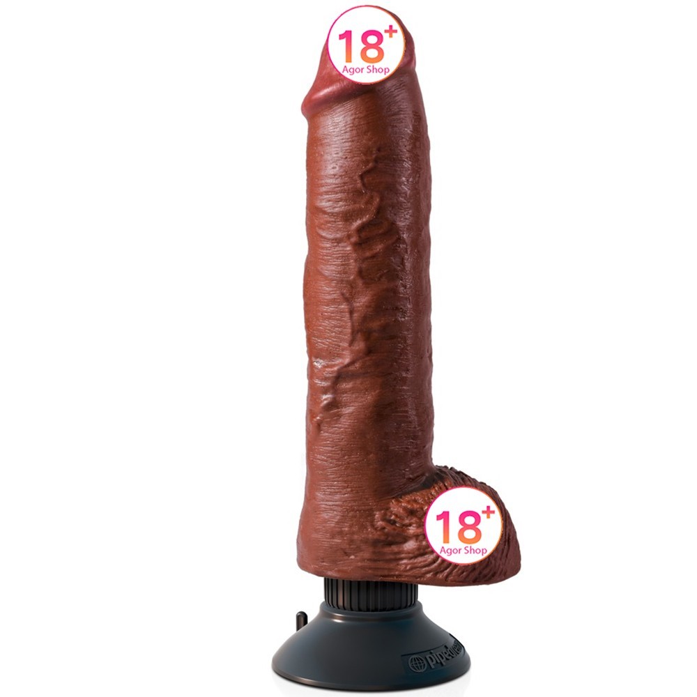 Pipedream King Cock 10 İnch Vibrating With Cock Balls Titreşimli Penis