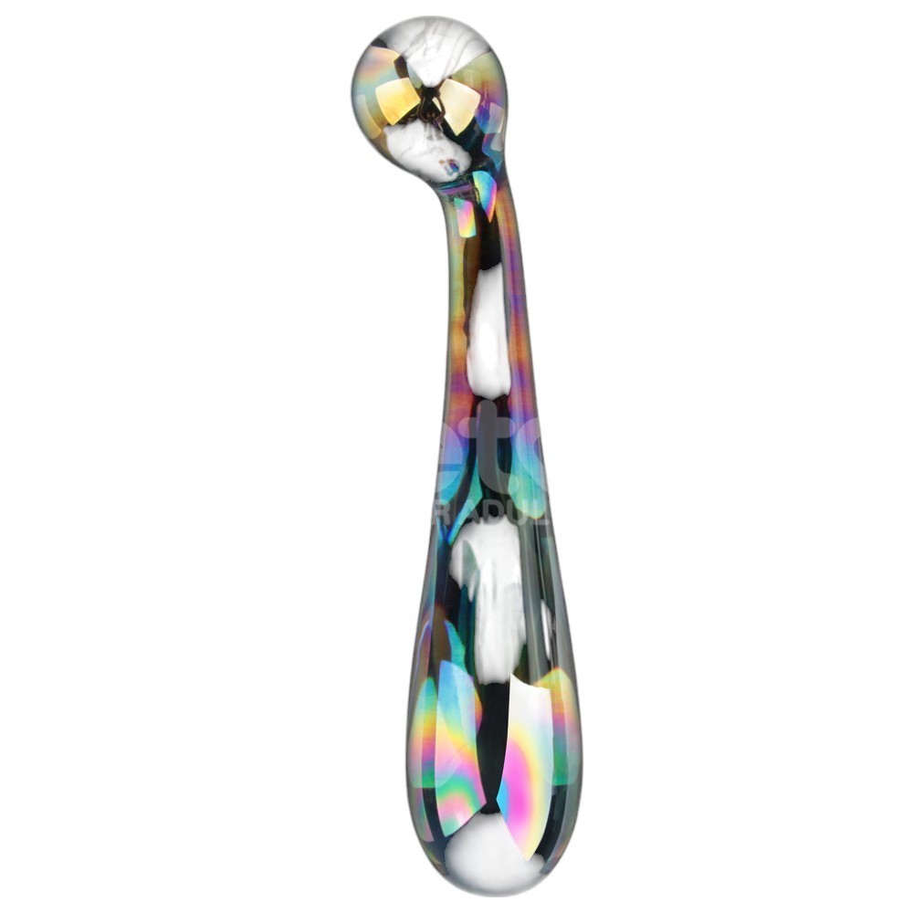 Lovetoy Twilight Gleam Glass Dildo- Alluring Arc Cam Dildo LV610021