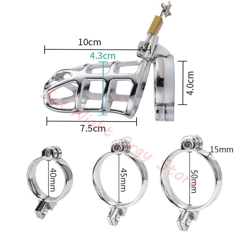 bAŞKa Master Male Chastity Metal Spider Cock Cage Penis Kilidi 45 mm