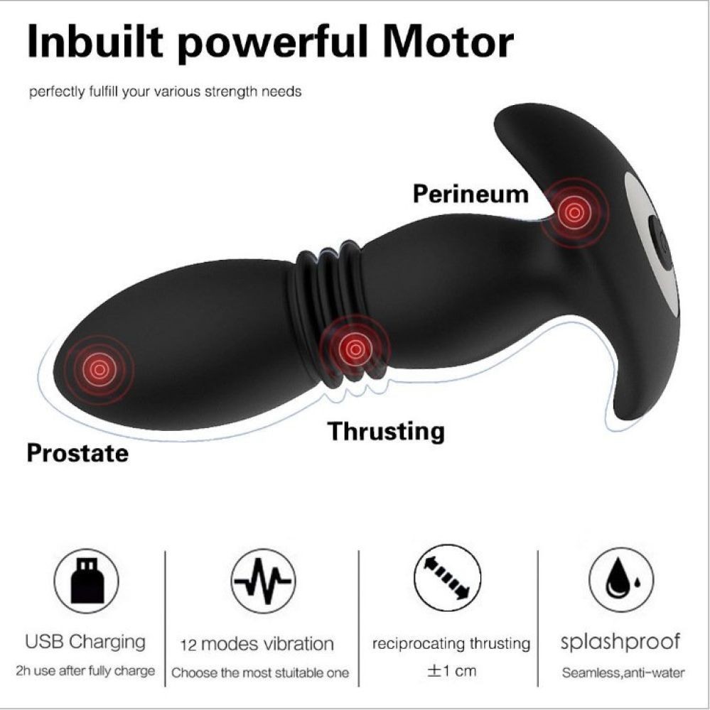 bAŞKa Povy Thrust İleri Geri Hareketli Prostat Anal Vibratör