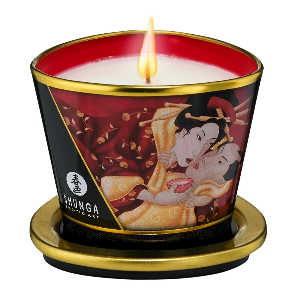 Shunga Massage Candle Strawberry 170 Ml Masaj Mumu