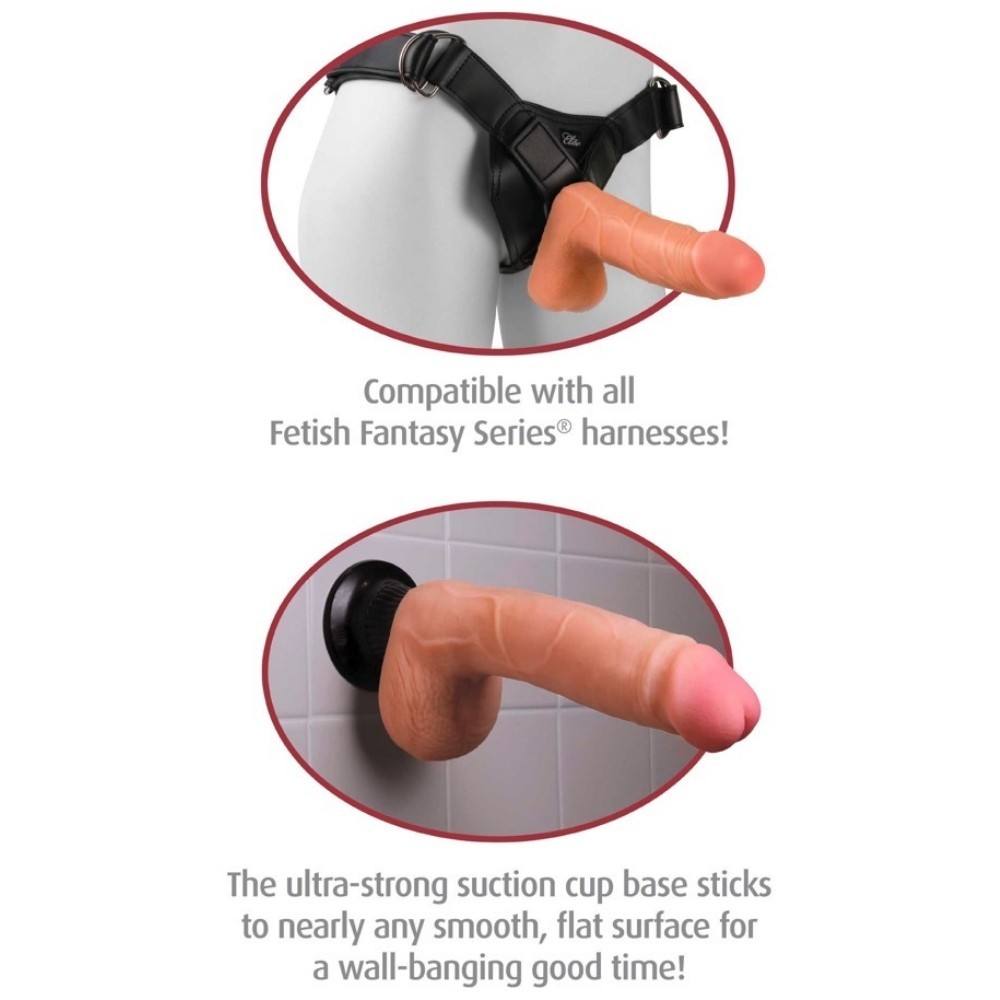 Pipedream Real Feel Deluxe No. 5 20 cm Vantuz Titreşimli Yapay Penis