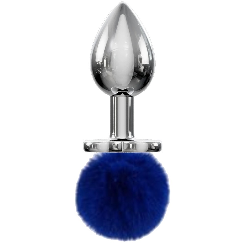 bAŞKa Sex Toys Fantasy Bunny Tail Peluşlu Metal Anal Plug