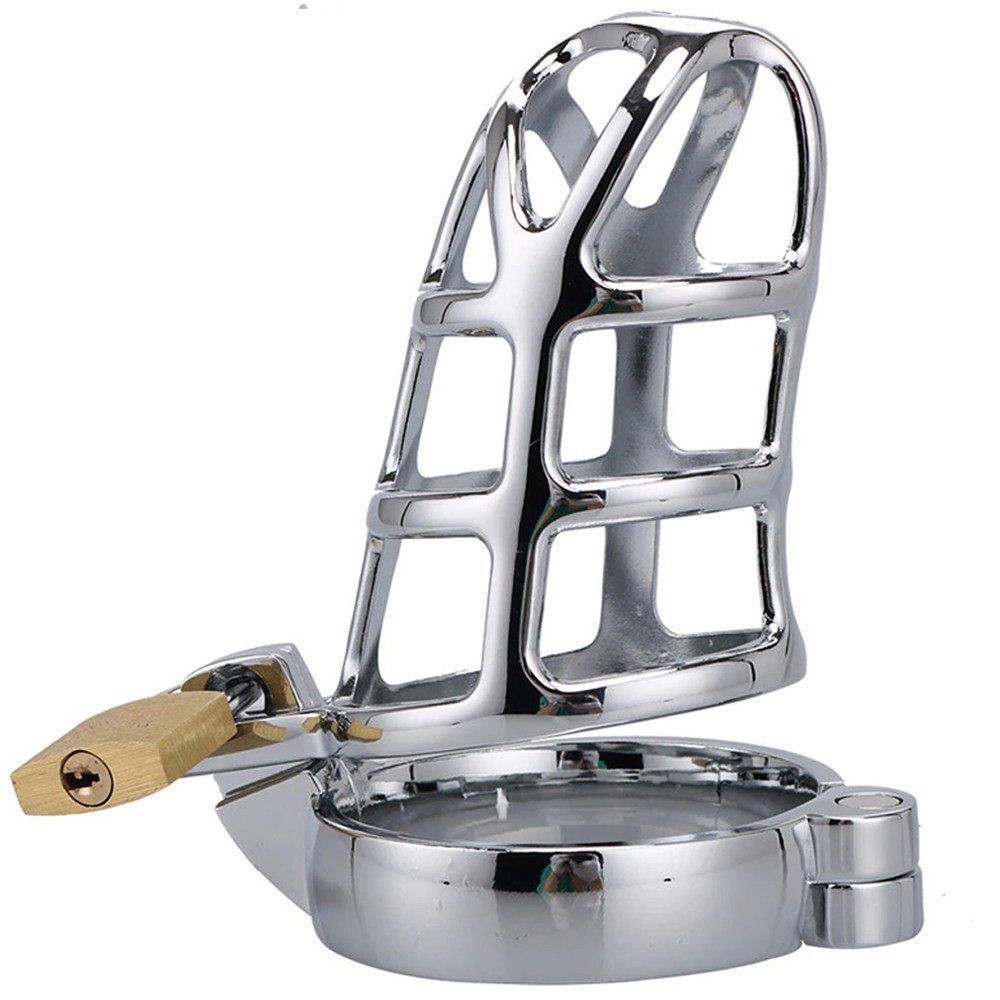 bAŞKa Master Male Chastity Metal Spider Cock Cage Penis Kilidi 50 mm
