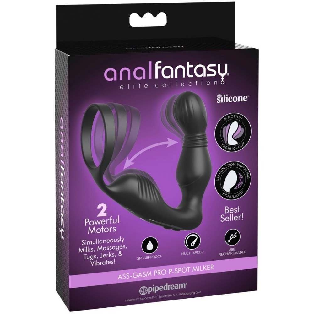 Pipedream Anal Fantasy Collection Ass-Gasm Pro P-Spot Milker Prostat Vibratör