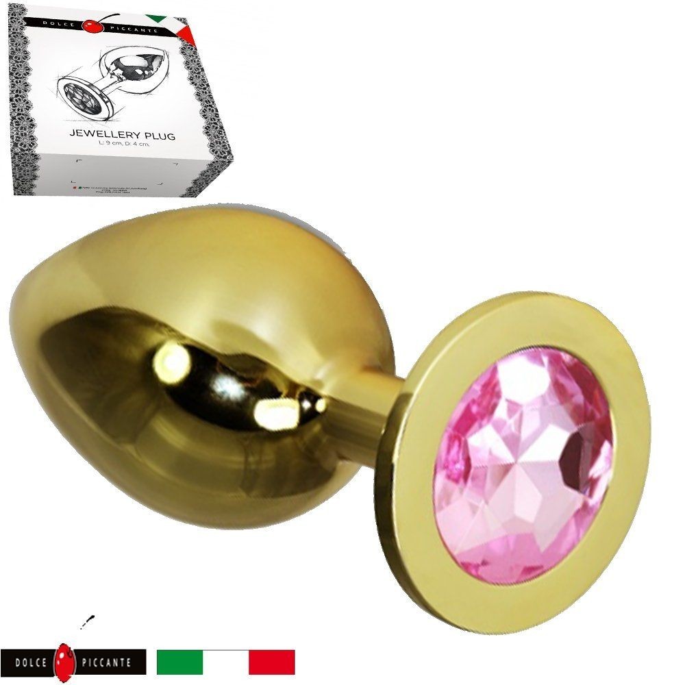 Dolce Piccante Lüks Large Boy Gold Anal Plug