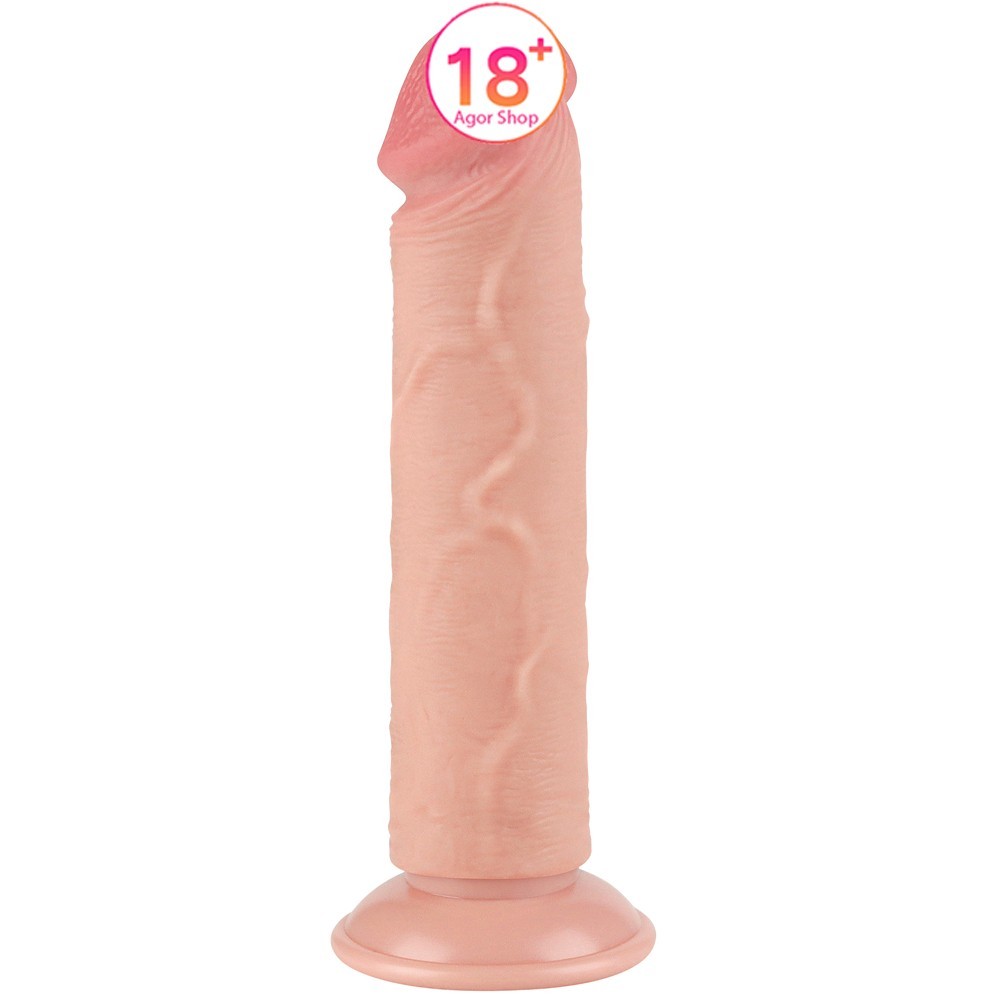 Lovetoy Sliding Skin Dual Layer Dong Flesh 20 Cm Testissiz Realistik Penis LV317206